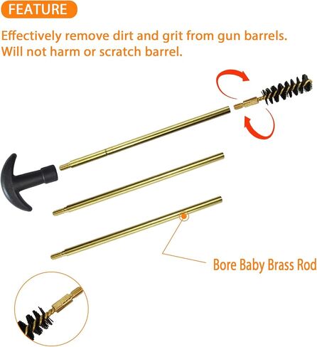 22 Cal Bore Nylon Gun Brushes for 22lr Rifle Pistol (6 Pieces) in Kuwait