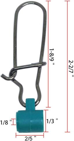 25/50/100 PCS Fishing Line Sinker Slides Duo Lock Snaps High Strength Stainless Steel Sinker Slider Swivel Snap Kit Fishing Tackle in Saudi Arabia