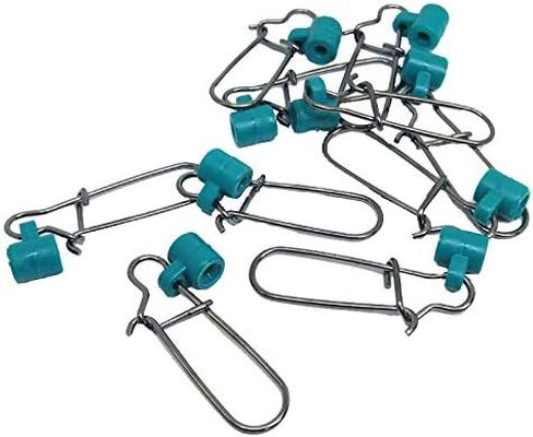 25/50/100 PCS Fishing Line Sinker Slides Duo Lock Snaps High Strength Stainless Steel Sinker Slider Swivel Snap Kit Fishing Tackle in Saudi Arabia