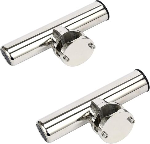 WerkWeit Boat Fishing Rod Holder 4Pcs Stainless Rail Mount Clamp on Fishing Rod Holder for Rails 1-1/4" to 2" for Marine Boat Yacht in Kuwait