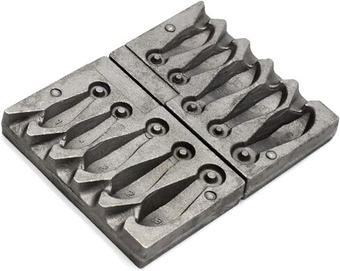 Dimatteo Bank Sinker Mold with 5 Cavities and 1,2.3-Ounce,Without Handle in Saudi Arabia