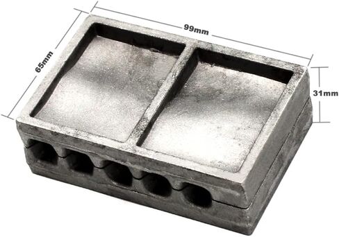Dimatteo Bank Sinker Mold with 5 Cavities and 1,2.3-Ounce,Without Handle in Saudi Arabia