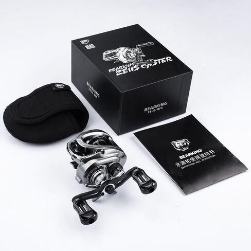 Bearking Zeus-BFS بكرة صيد السمك 4.76 أونصة بكرات كربون خفيفة الوزن TBS نظام الفرامل Baitcaster in Kuwait