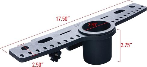 Extreme Max 3005.5608 Fishing Tools, Tackle, and Drink Holder for 90° Lund Sport Track Systems in Saudi Arabia