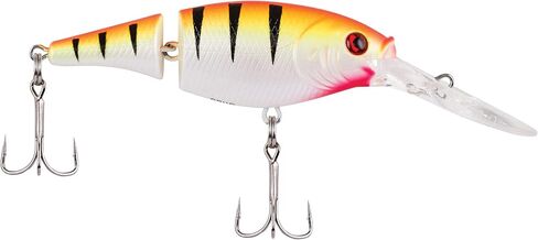 Berkley Flicker Shad Jointed Fishing Lure, Sunset Perch, 1/3 oz, 2 3/4in | 7cm Crankbaits, Size, Profile and Dive Depth Imitates Real Shad, Equipped with Fusion19 Hook in Saudi Arabia