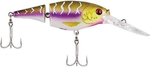 Berkley Flicker Shad Jointed Fishing Lure, Sunset Perch, 1/3 oz, 2 3/4in | 7cm Crankbaits, Size, Profile and Dive Depth Imitates Real Shad, Equipped with Fusion19 Hook in Saudi Arabia