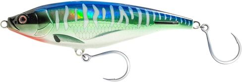 Nomad Design Madscad 150 6" (2-3/4oz) Sinking Salt Water Long Cast Twitching StickBait with Premium Diablo 5X Singles 5/0 Hooks, Ideal for Mackerel, Tuna, & GT in Kuwait