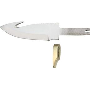 SZCO Rite Edge Guthook Blank Blade 6 Inch - Full Tang Blank Blade with Stainless Steel & Brass Guard - Suitable for Custom Knife Builders, Hobbyists & Craftsmen in Saudi Arabia