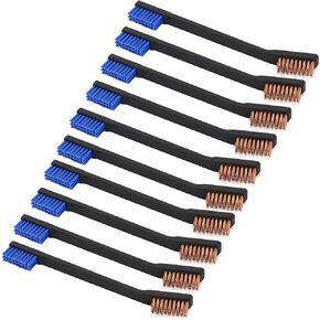 Raiseek 13 Pieces Bristle Gun Cleaning Bore Brush for Rifle Pistol Shotgun .17 .22/5.56MM .30/7.62MM .357/9MM .40 .45 12GA 20GA in Organized Storage Box