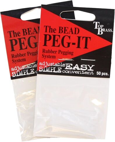 Top Brass Bead Peg-It, 100 Piece Bulk Pack, Natural Clear Color in Saudi Arabia