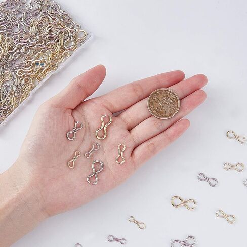 SUPERFINDINGS 240Pcs 3 Sizes Fishing Sinker Eyes Eyelets DIY Fishing Lures Eyelet 2 Colors Stainless Steel 8-Shaped Loops Eyelets Swivels Clip for Lead Weights Molds Tackle Accessories in Saudi Arabia
