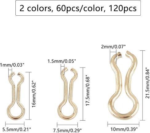 SUPERFINDINGS 240Pcs 3 Sizes Fishing Sinker Eyes Eyelets DIY Fishing Lures Eyelet 2 Colors Stainless Steel 8-Shaped Loops Eyelets Swivels Clip for Lead Weights Molds Tackle Accessories in Saudi Arabia