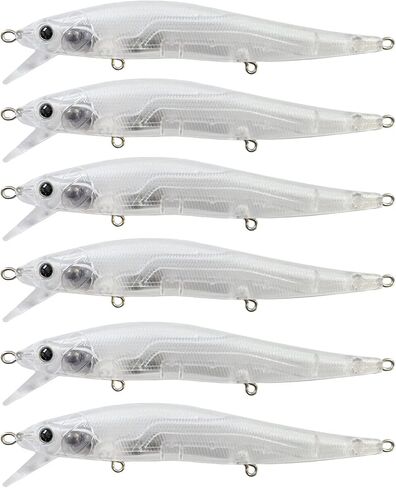 طعوم صيد فارغة من بومبايت، 10 قطع من طعوم الصيد غير المطلية بتصميم فراغات طُعم كرنكبيت، طُعم سائب فارغ لسمك القاروس والسلمون المرقط والوالي مع عيون صيد ثلاثية الابعاد in Kuwait