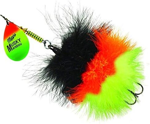 Mepp's Musky Marabou, hot firetiger-Black,or,Chart in Saudi Arabia