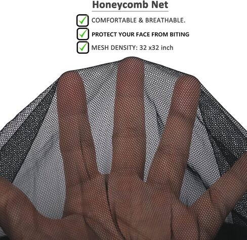 Flammi Mosquito Net Hat Safari Hat UPF 50+ Sun Protection Boonie Hats for Men with Neck Flap Fishing Hiking Hat for Men/Women in Kuwait