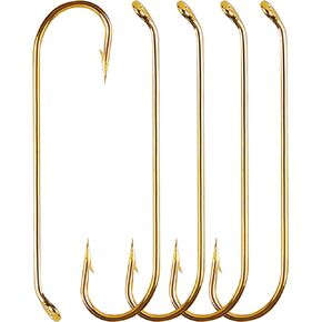Fly Fishing Hooks 100pcs Dry Fly Tying Hooks Long Shank Bass Fly Hooks Barbed Curved Fishing Hooks Nymph Fly Pupa-Larva Jig Fly Hooks in Saudi Arabia