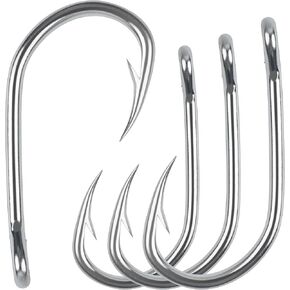 Fishing Live Bait Hook, 60pcs Bait Hook Live Bait Circle Hooks Strong Stainless Steel Sharp Saltwater Fishing Hooks