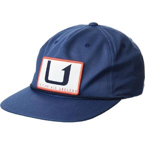 HUK mens Unstructured Anti-glare Fishing | Trucker Snapback Hat, United - Sargasso Sea in Kuwait