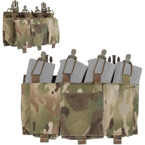 حقيبة ماج 5.56، حقيبة مجلة رباعية 1000D، سترة متوافقة مع سترة تكتيكية، حقيبة مجلة معلقة على الصدر مع إطلاق سريع in Kuwait