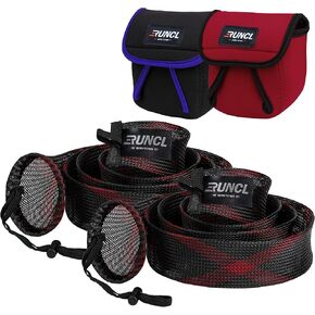 RUNCL Fishing Rod Sleeves & Reel Bags, Spinning/Casting Rod Socks & Spinning/Baitcasting Reel Covers - Protection Solution, Space Saver, Perfect Storage - Fishing Pole Sleeves & Reel Pouch (2 Pack) in Saudi Arabia