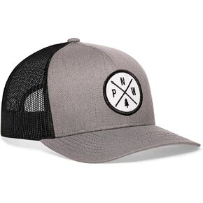 قبعة سائق الشاحنة HAKA PNW للرجال والنساء، قبعة بيسبول شبكية لسائقي الشاحنات في شمال غرب المحيط الهادئ قابلة للتعديل in Kuwait