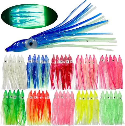 Trout Bass Fishing Baits Kit, Squid Swimbait Fishing Lures in Saudi Arabia