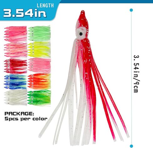 Trout Bass Fishing Baits Kit, Squid Swimbait Fishing Lures in Saudi Arabia