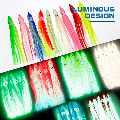 Trout Bass Fishing Baits Kit, Squid Swimbait Fishing Lures in Saudi Arabia