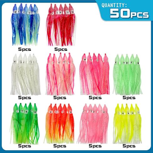 Trout Bass Fishing Baits Kit, Squid Swimbait Fishing Lures in Saudi Arabia