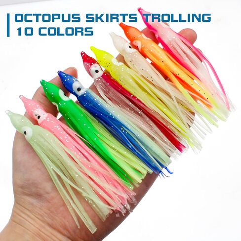 Trout Bass Fishing Baits Kit, Squid Swimbait Fishing Lures in Saudi Arabia