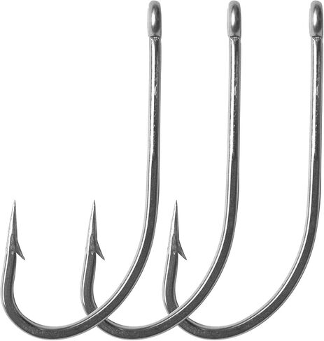 Saltwater Fishing Hooks Long Shank Hook 34007 O'shaughnessy Forged Stainless Steel Hooks Extra Strong for Fishing Tackle for Fishing Gift Size 1/0 2/0 3/0 4/0 5/0 6/0 7/0 8/0 9/0 10/0 in Saudi Arabia