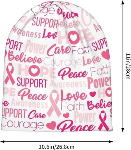 Heart Beanie Chemo Hat Cancer Headwear Knitted Hats Baggy Slouchy Scarf Nightcap for Adults Women Men in Kuwait