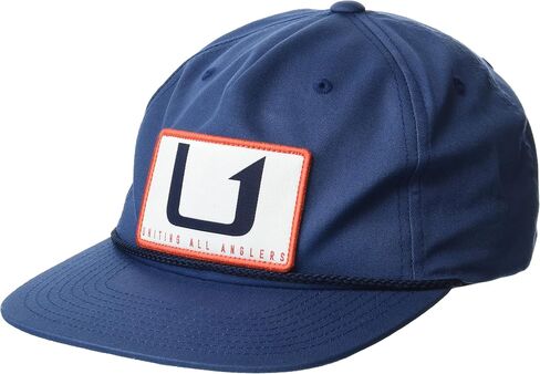 HUK mens Unstructured Anti-glare Fishing | Trucker Snapback Hat, United - Sargasso Sea in Kuwait