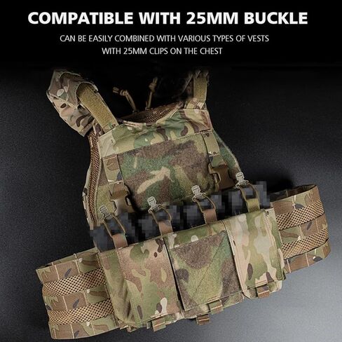 حقيبة ماج 5.56، حقيبة مجلة رباعية 1000D، سترة متوافقة مع سترة تكتيكية، حقيبة مجلة معلقة على الصدر مع إطلاق سريع in Kuwait