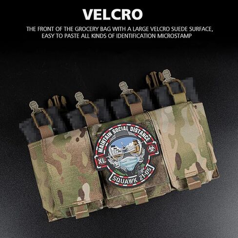 حقيبة ماج 5.56، حقيبة مجلة رباعية 1000D، سترة متوافقة مع سترة تكتيكية، حقيبة مجلة معلقة على الصدر مع إطلاق سريع in Kuwait