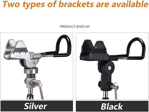 حامل صنارة الصيد من Dapsea، دعامات عمود صنارة الصيد الأرضية، 360 درجة قابلة للتعديل والفصل وسهلة الحمل معدات صيد قابلة للطي لصيد الأسماك على الشاطئ والأنهار والبرك والبحيرات (fishblackx1) in Kuwait