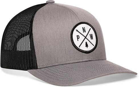 قبعة سائق الشاحنة HAKA PNW للرجال والنساء، قبعة بيسبول شبكية لسائقي الشاحنات في شمال غرب المحيط الهادئ قابلة للتعديل in Kuwait