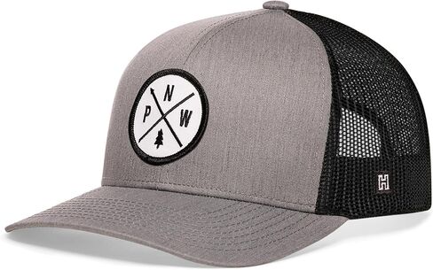 قبعة سائق الشاحنة HAKA PNW للرجال والنساء، قبعة بيسبول شبكية لسائقي الشاحنات في شمال غرب المحيط الهادئ قابلة للتعديل in Kuwait