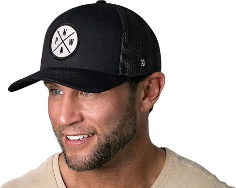 HAKA PNW Trucker Hat for Men & Women, Pacific Northwest Trucker Mesh Snapback Adjustable Baseball Cap in Kuwait