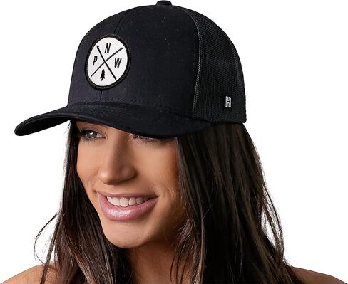 HAKA PNW Trucker Hat for Men & Women, Pacific Northwest Trucker Mesh Snapback Adjustable Baseball Cap in Kuwait
