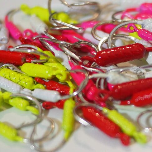 جيب Yellowtail Snapper Jig - 75 ct - مختلط 5 ألوان - أوزان مختلطة - 1/32، 1/16، و 1/8 أوقية in Saudi Arabia