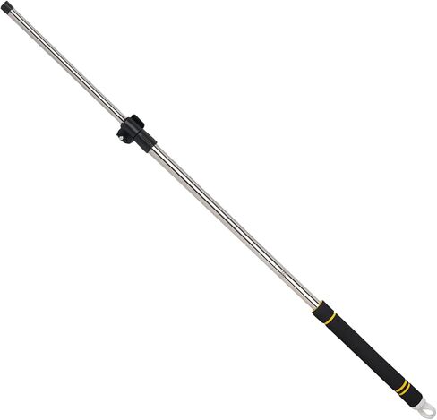 Frebuta Fishing Harpoon38inch-65inch، قطب تلسكوبي قابل للسحب من الفولاذ المقاوم للصدأ لصيد الأسماك الشائكة الرمح من سبائك الألومنيوم قضيب Gig Gaff مع برغي 8 مم لصيد الأسماك في الهواء الطلق وهبوط ضفدع الأسماك الكبيرة in Kuwait