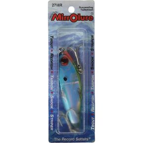 MirrOLure Mirrolure 27 Mr Mirrodine XL Susp Twitchbait Bk فضي 31 8 في 9 16oz in Saudi Arabia
