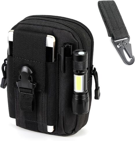 Tactical Waist Pouch MOLLE EDC Pouch Outdoor Man Waist Bag with Phone Belt Clip Holder Holster Carrying Pouch for Smartphone in Saudi Arabia