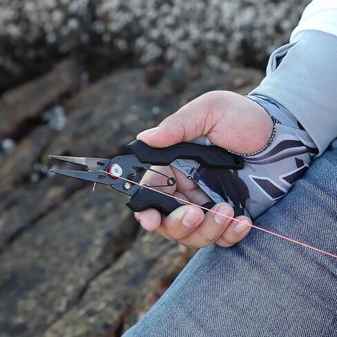 تشيسينغ فين زرادية صيد سمك تونالا 6.5 انش، ادوات صيد من الستانلس ستيل مطلية بالتفلون، معدات صيد مقاومة للماء المالح، قواطع غير قابلة للانزلاق، 6.5 انش انف حلقي مقسم, مطاط تفلون من الستانلس ستيل in Kuwait