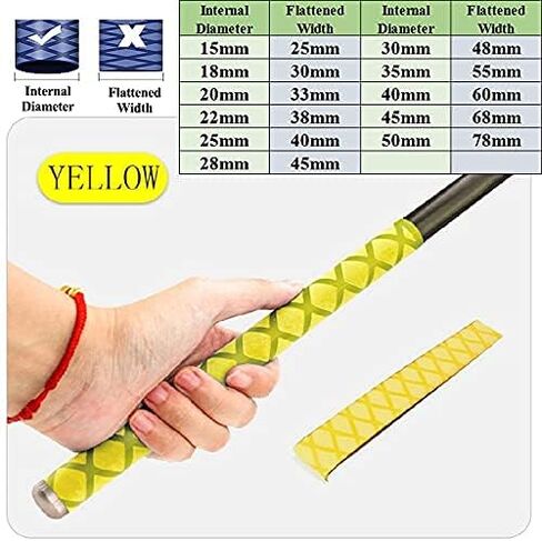 通用 Heat Shrink Rod Wrap for Fishing Rods，1M 15/18/20/22/25/28/30/35/40/50mm，Heat Shrink Wrap Tubing for Rod Grips-5 Color in Saudi Arabia