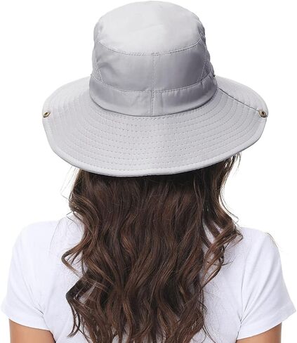 ANOTHER CHOICE Sun Hat Women Wide Brim Breathable Nylon Outdoor Hiking Hat Summer Fishing Hat with Adjustable Drawstring in Kuwait