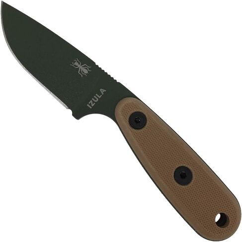 ESEE Knives Izula-OD w/Handle, Molded Polymer Sheath, and Clip Plate (OD Blade/Coyote Brown Handle) in Saudi Arabia