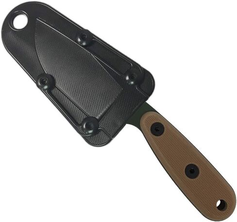 ESEE Knives Izula-OD w/Handle, Molded Polymer Sheath, and Clip Plate (OD Blade/Coyote Brown Handle) in Saudi Arabia