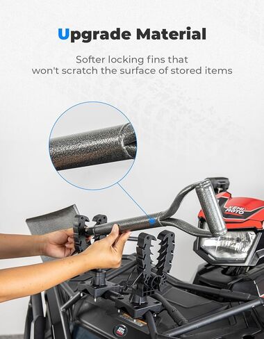 حامل مسدس KEMIMOTO لمركبة ATV، حامل قوس بندقية لمركبة ATV UTV، مقابض قابلة للتعديل مع أشرطة مطاطية متوافقة مع دراجة الصيد Treestand سكوتر التنقل على الجليد in Kuwait